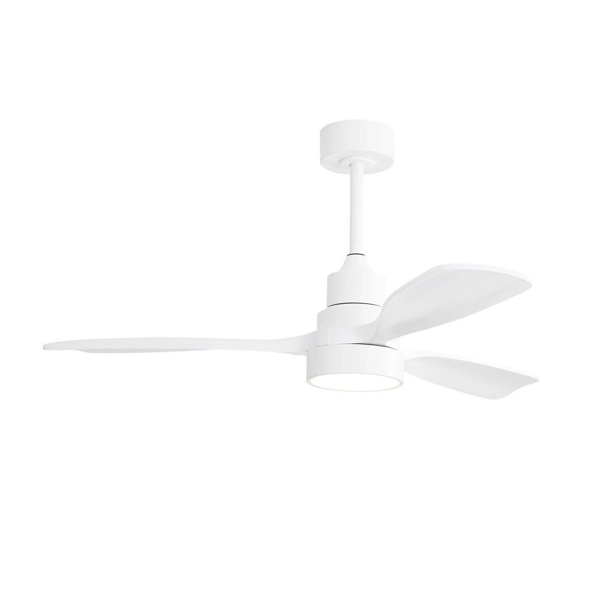 48" Ceiling Fan With Dimmable 3Cct LED Light, DC Motor, Reversible - White - Ceiling Fans available at Alpine Outlets in Denver