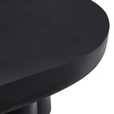 48 Inch Striking Oval Concrete Overlay Coffee Table - Coffee Tables available at Alpine Outlets in Denver