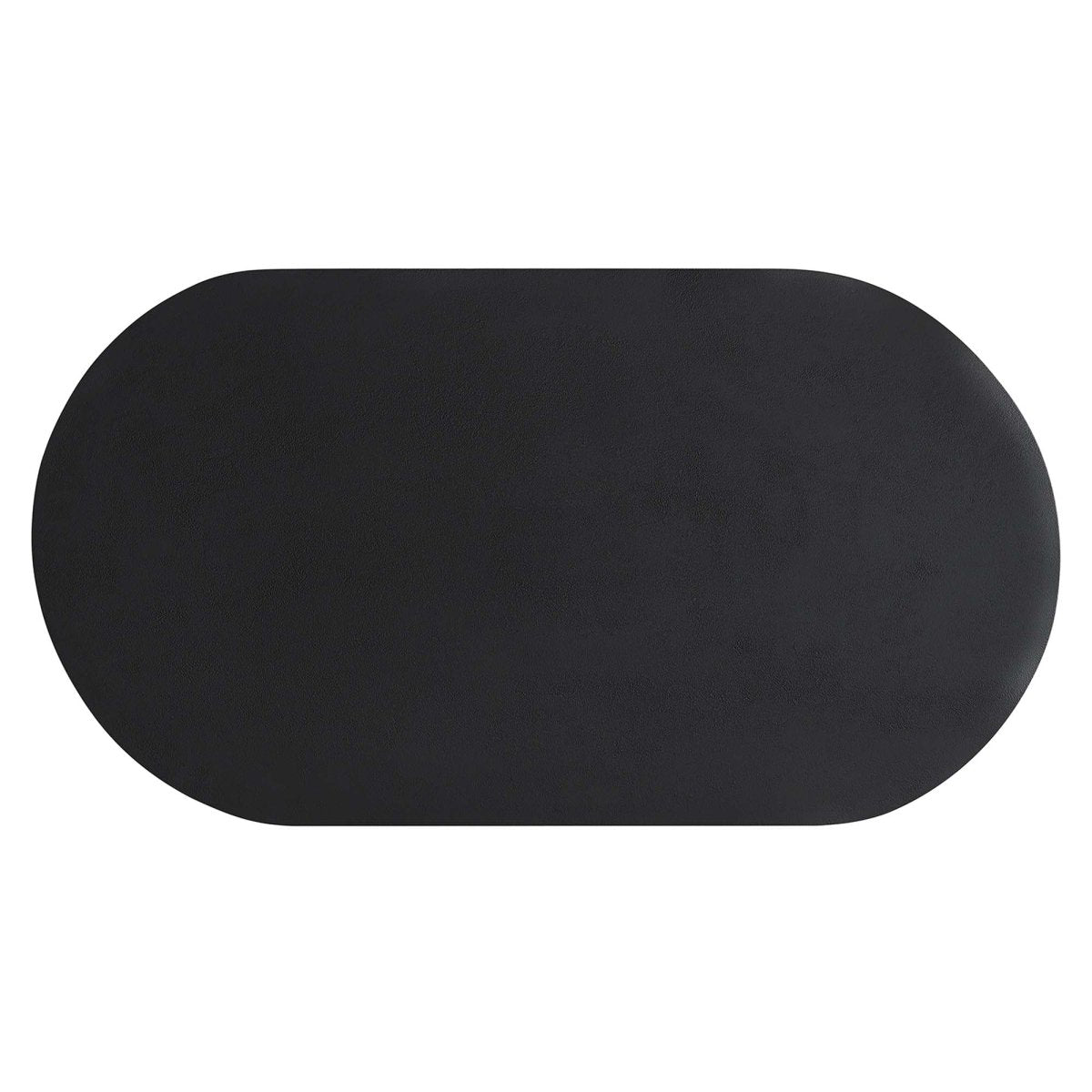 48 Inch Striking Oval Concrete Overlay Coffee Table - Coffee Tables available at Alpine Outlets in Denver