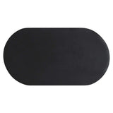 48 Inch Striking Oval Concrete Overlay Coffee Table - Coffee Tables available at Alpine Outlets in Denver