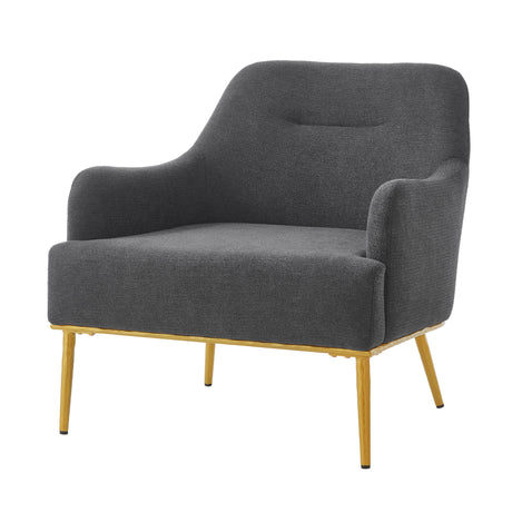 Modern Elegance Accent Chair With Curved Backrest