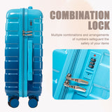 Luggage Set 14" / 20" With Combination Lock And Cosmetic Case