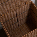 Rectangular Laundry Hamper - Chocolate