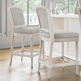 Stool With Upholstered Seat And Back