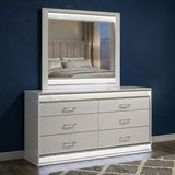 Glam - Mirror With LED Lighting (Includes Mirror Only) - White