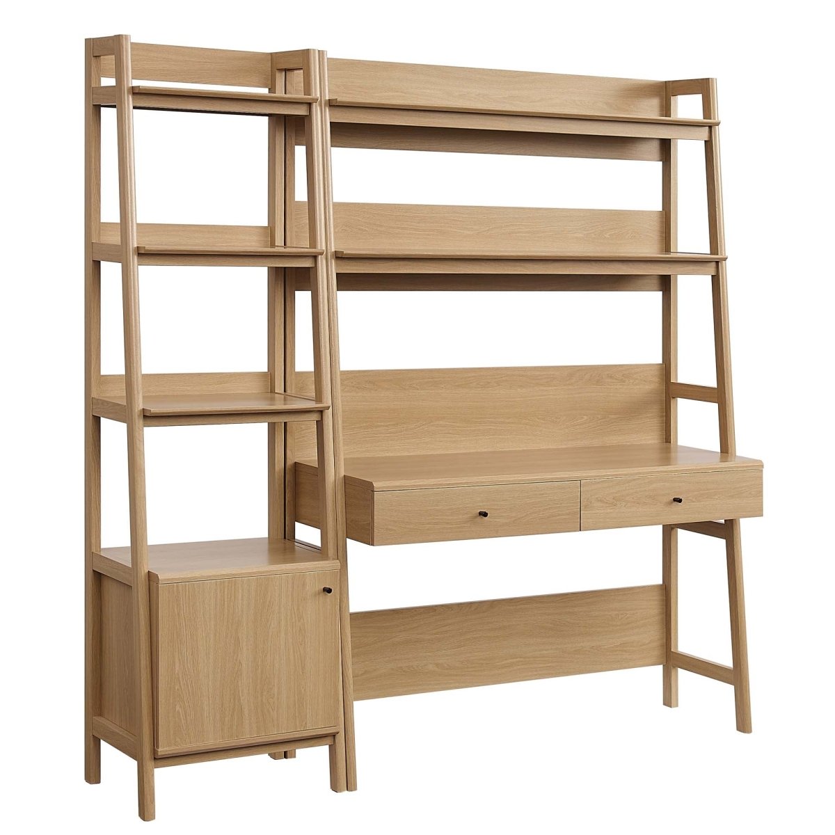49" and 21" Tiered Wood Office Desk and Bookshelf - Set of 2 - Bookcases available at Alpine Outlets in Denver