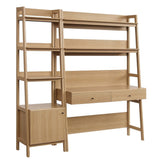 49" and 21" Tiered Wood Office Desk and Bookshelf - Set of 2 - Bookcases available at Alpine Outlets in Denver