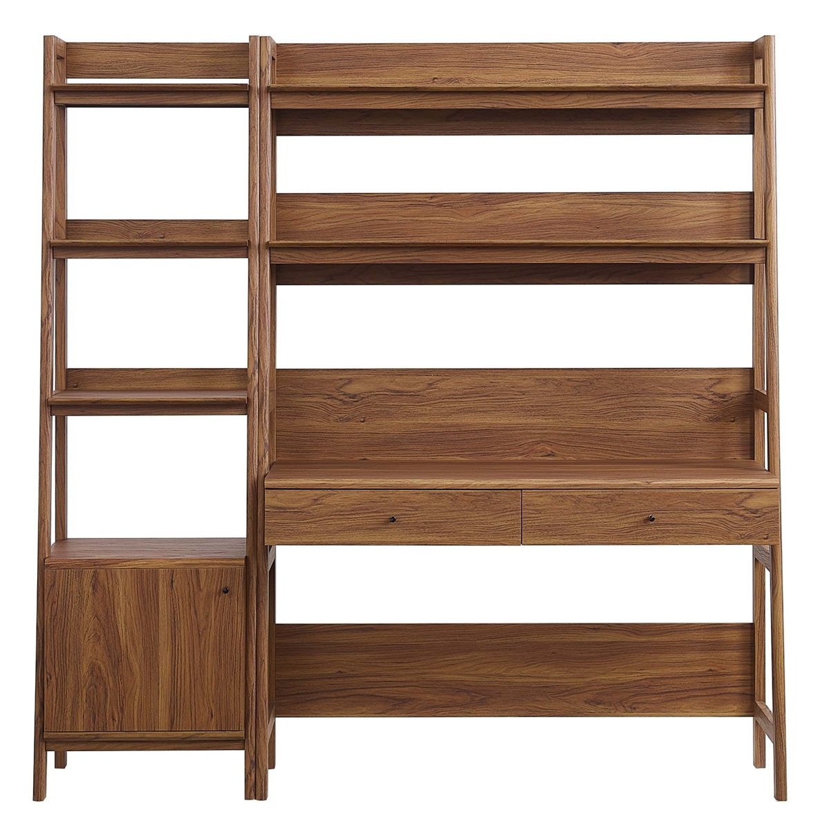 49" and 21" Tiered Wood Office Desk and Bookshelf - Set of 2 - Bookcases available at Alpine Outlets in Denver