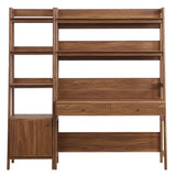 49" and 21" Tiered Wood Office Desk and Bookshelf - Set of 2 - Bookcases available at Alpine Outlets in Denver
