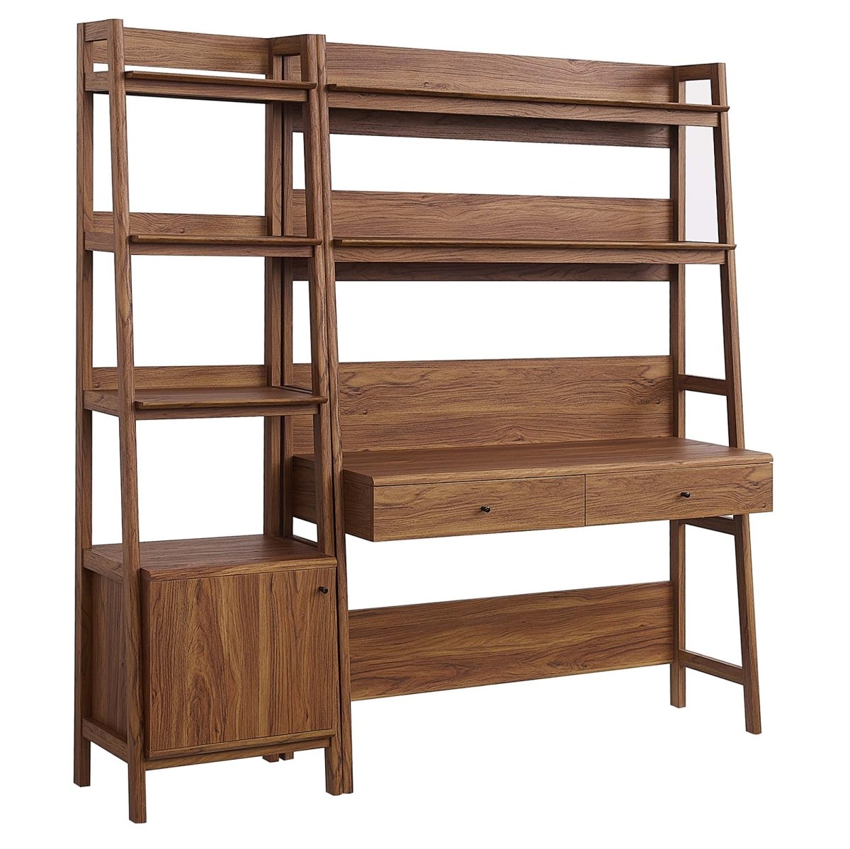 49" and 21" Tiered Wood Office Desk and Bookshelf - Set of 2 - Bookcases available at Alpine Outlets in Denver