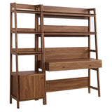 49" and 21" Tiered Wood Office Desk and Bookshelf - Set of 2 - Bookcases available at Alpine Outlets in Denver