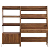 49" and 33" Tiered Wood Office Desk and Wide Bookshelf - Set of 2 - Bookcases available at Alpine Outlets in Denver