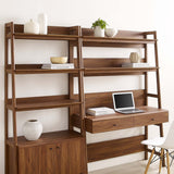 49" and 33" Tiered Wood Office Desk and Wide Bookshelf - Set of 2 - Bookcases available at Alpine Outlets in Denver