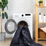Maval - 3' X 5' Washable Area Rug - Black / Gray