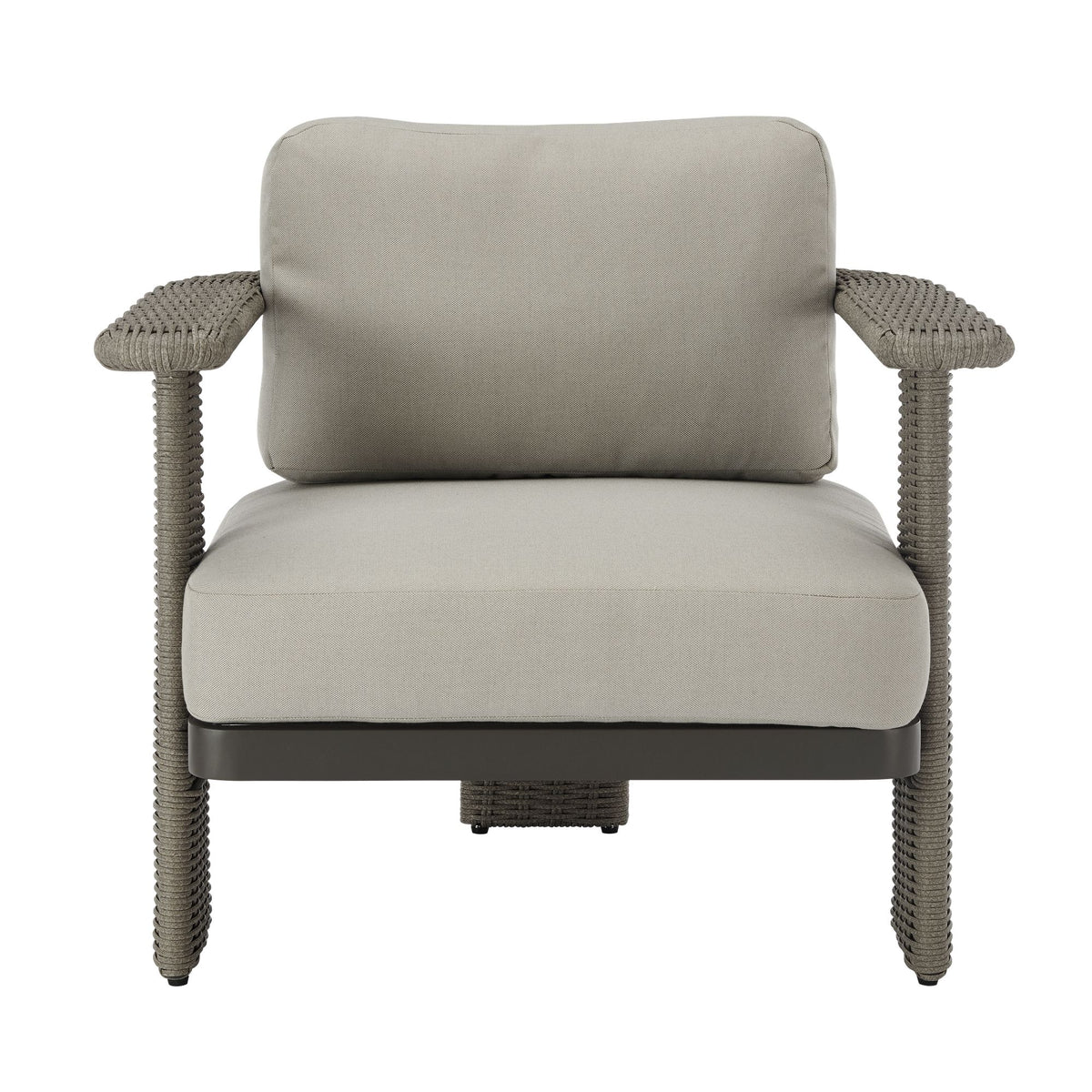 Ciela - 5-Piece Outdoor Sofa Lounge Set With Sintered Stone Tables - Gray / Dark Bronze