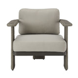 Ciela - 5-Piece Outdoor Sofa Lounge Set With Sintered Stone Tables - Gray / Dark Bronze
