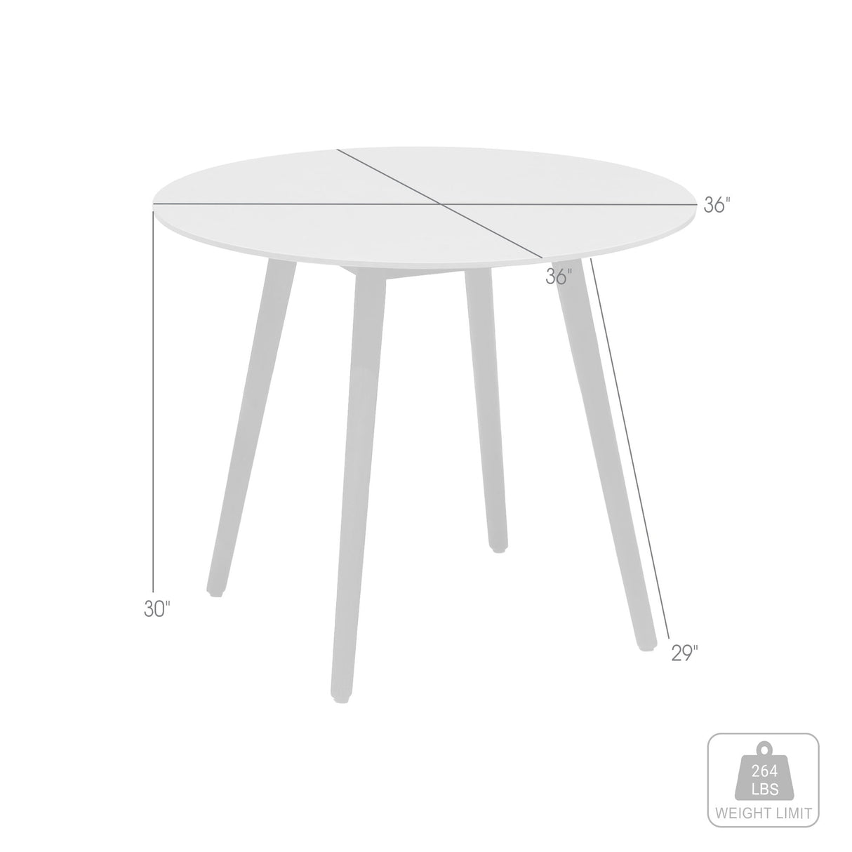 Sydney - Outdoor Patio Round Dining Table