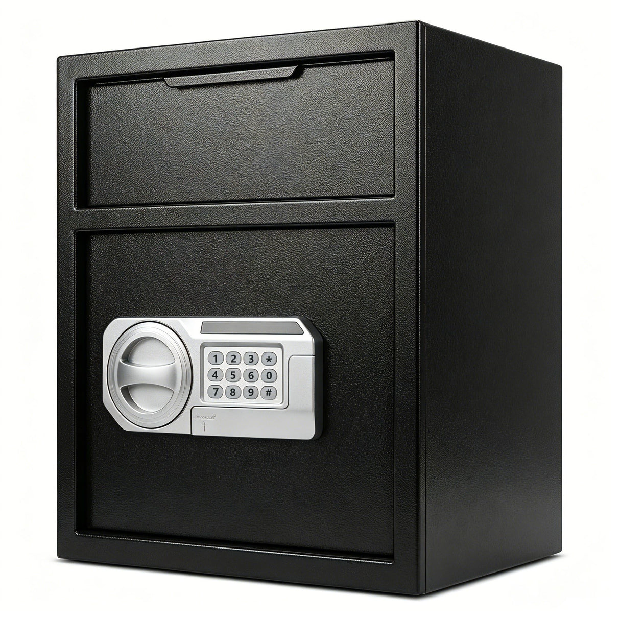 Safe With Drop Slot For Cash Deposits, Multi Scene Safe For Office - Black