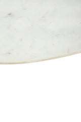 Opal - Coffee Table - Dark Brown / White