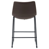 Armless Counter Height Stools (Set of 2) - Brown