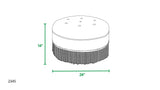 Yolanda - Round Upholstered Accent Ottoman