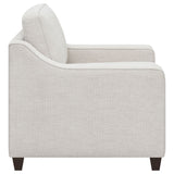 Mahaffey - Upholstered Sloped Track Arm Chair - Beige