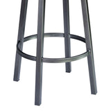 Madrid - 26" Barstool - Mineral Finish With Bandero Tobacco Upholstery
