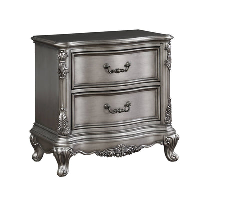 Ariadne - Nightstand - Antique Silver - Accent Nightstands - Alpine Outlets