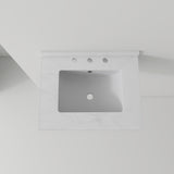 Basin Sink, 0.6" Ultra Thin Profile, Triple Faucet Holes, Sink Only