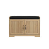 Entryway Shoe Bench With Double Doors