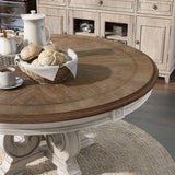Elegant Dining Set Round Table And Side Chairs