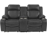 Power Motion Living Room Set With USB Port, Adjustable Headrest, Cup Holder