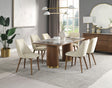 Willene - Ceramic Top Dining Table - Walnut - Dining Tables - Alpine Outlets