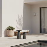 Nyima - Indoor Outdoor 2-Piece Table Set - Charstone Concrete Finish