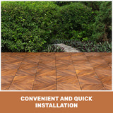 Interlocking Deck Tiles, Diagonal Pattern Outdoor Decking