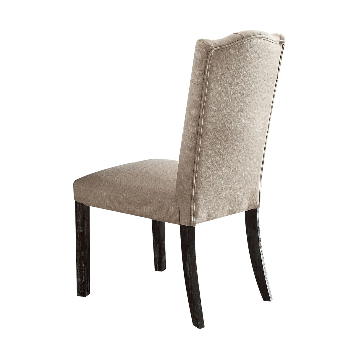 Gerardo - Linen Weathered Dining Chair (Set of 2) - Beige - Chair Sets - Alpine Outlets