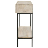 Terrace - 2 Drawer Entryway Console Table - White Washed