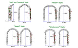 Metal Garden Arch Assemble Freely With 8 Styles Garden Arbor Trellis Climbing Plants Support Rose Arch