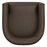 Swivel Accent Chair With Geometric Backrest