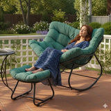 Egg Rocking Chair With Ottoman