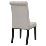 Tufted Rolled Backrest Side Chairs (Set of 2)