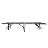 California King Size Bed Base, Mattress Foundation Bed Frame, Bedroom Furniture - Black