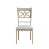 Ferris - 7 Piece Dining Set With Cross Back Chairs And Rectangular Table - Antique White
