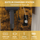 Modern Small Vanity Desk With 3 LED Lighting Modes, 3 Drawers