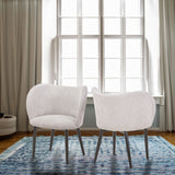 Dining Chair With Curved Padded Back (Set of 2) - Gray