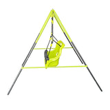 Xns001 - Baby Swing With Safety Seat Indoor / Outdoor - Black / Green