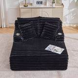 Oversized Chaise Lounge Chair Indoor With Pillows For Living Room