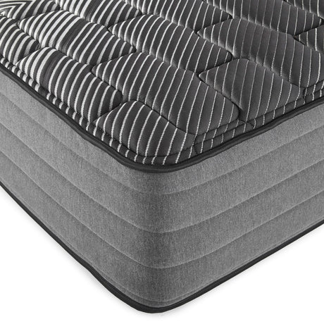 Starrett Black - 14" Euro Top Hybrid Mattress With Copper Gel And Silver Infused Foam - Sleek Black - Twin - Black