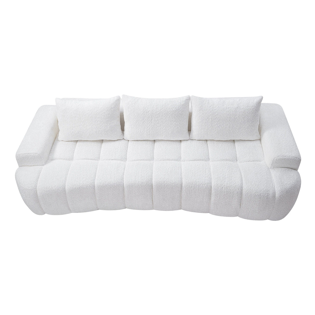 Extra Large Curved Front Compressed Sectional Sofa