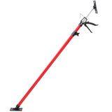 Adjustable Steel Support Pole System For Jacks And Drywalls With Carry Bag - Black / Red